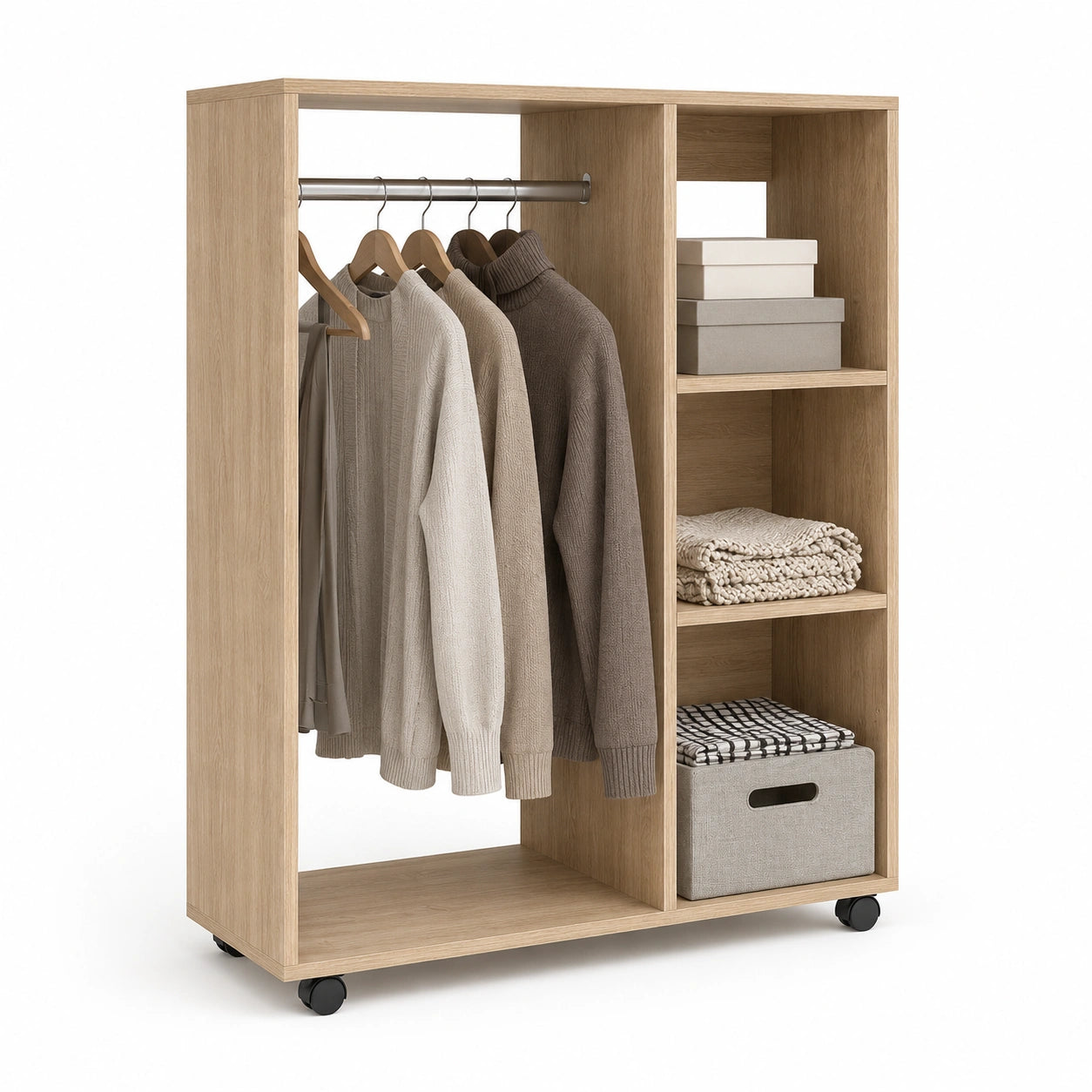 vestiaire-roulant-en-bois-vieilli-3-etageres-multifonctions-mcbhos5423mx
