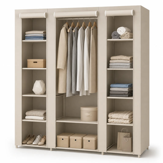 penderie-en-tissu-avec-etageres-rangement-ouvert-12-compartiments-cadre-metallique-pour-chambre-adulte-gvrjnb5463wa