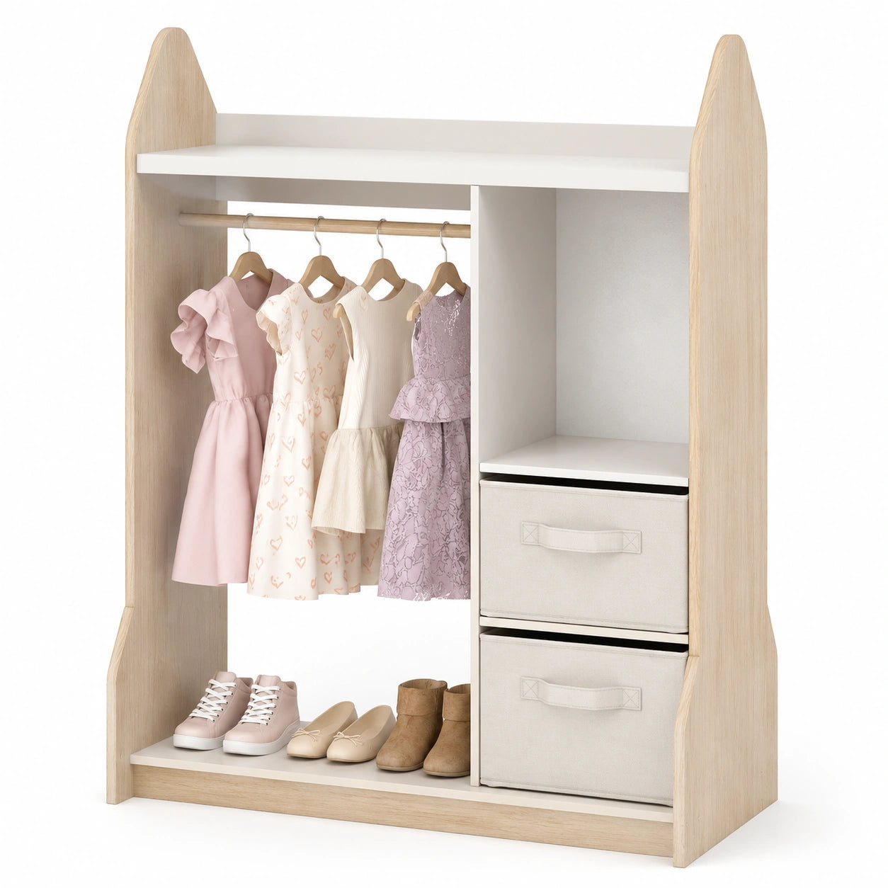 portant-pour-vetements-enfant-avec-miroir-et-cintres-penderie-avec-etageres-et-bacs-fpvfdz5425rv