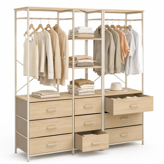 penderie-modulable-avec-etageres-et-bacs-en-tissu-bois-et-noir-fmmxlg5484cu