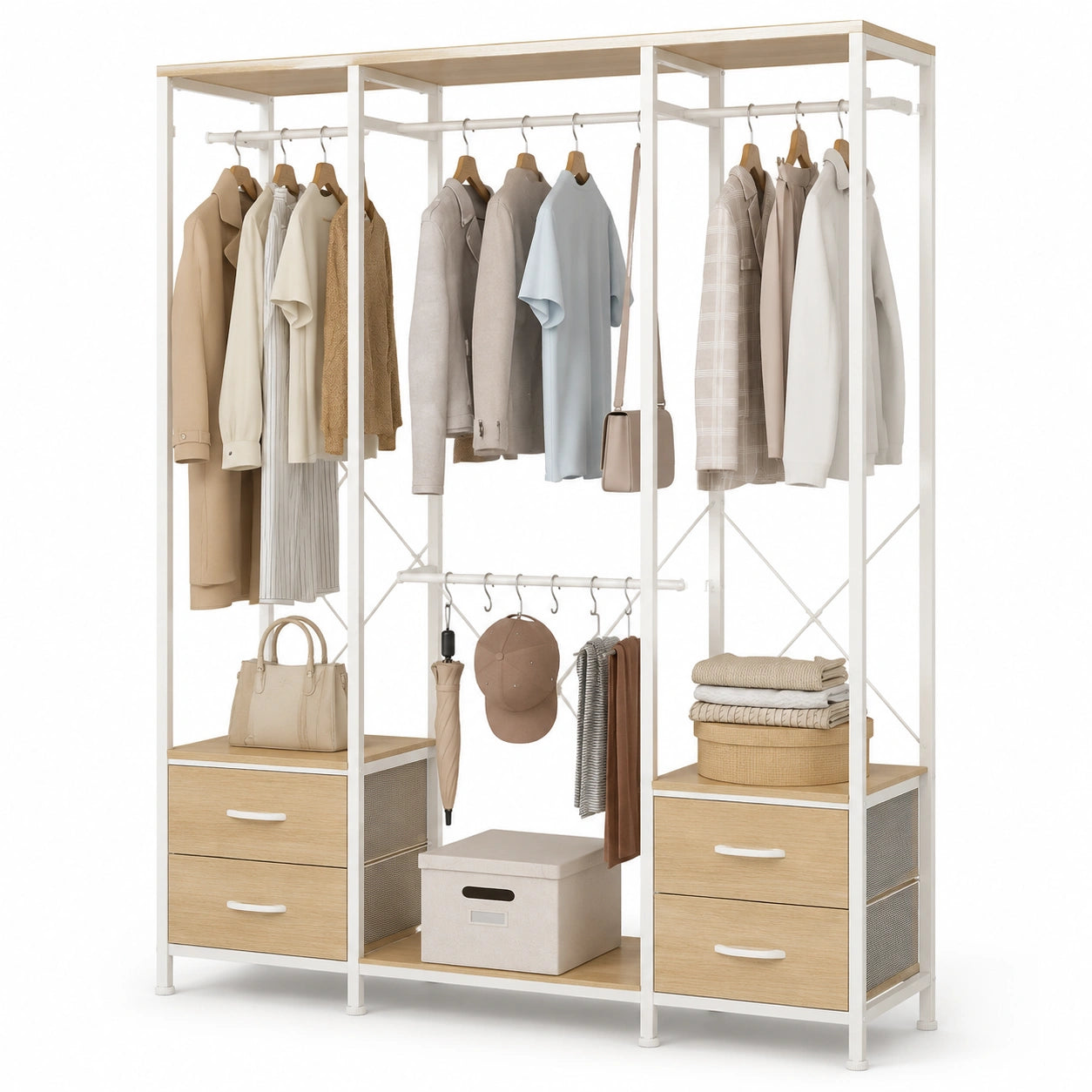 armoire-de-rangement-110-cm-avec-tiroirs-en-tissu-et-crochets-yvgpid5552hk