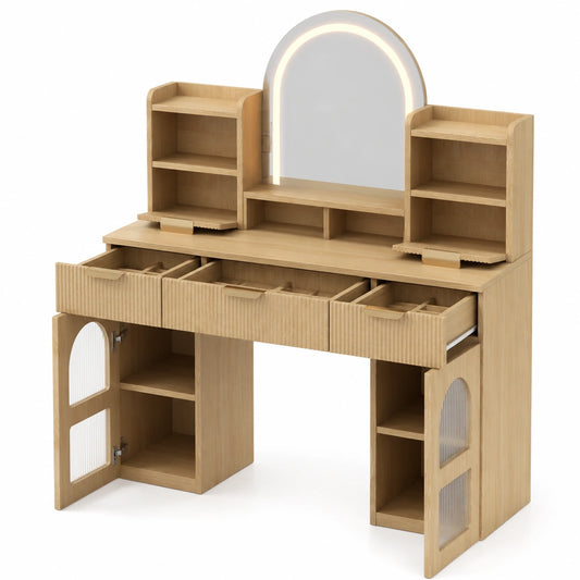 table-de-maquillage-avec-miroir-et-eclairage-reglable-grande-capacite-de-rangement-gdxjyy5437cz